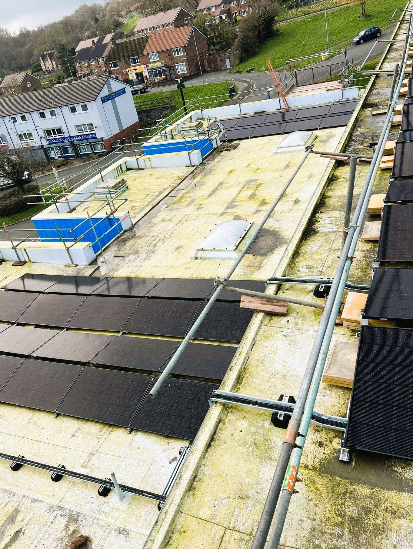 Commercial solar installation