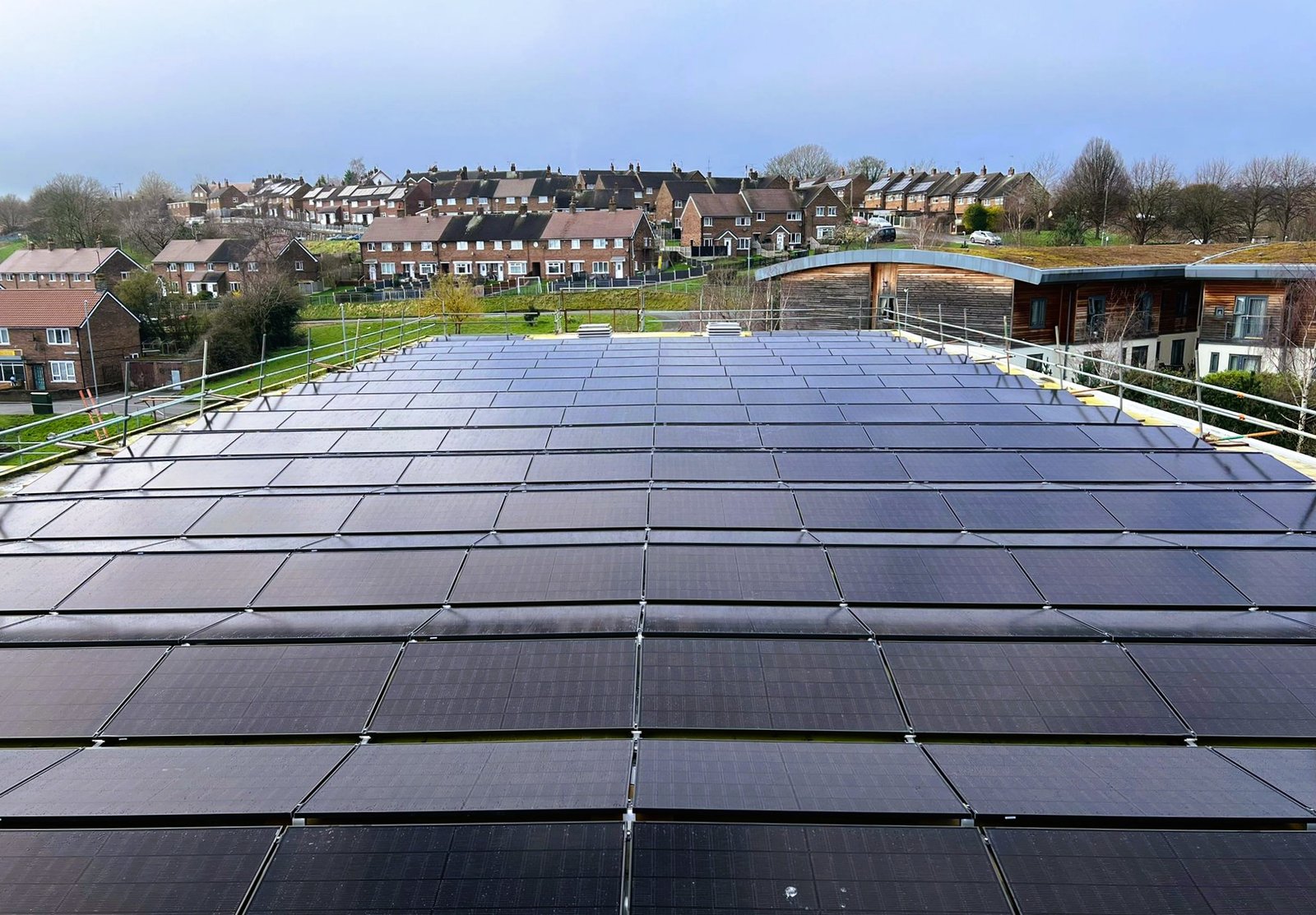 Commercial solar installation