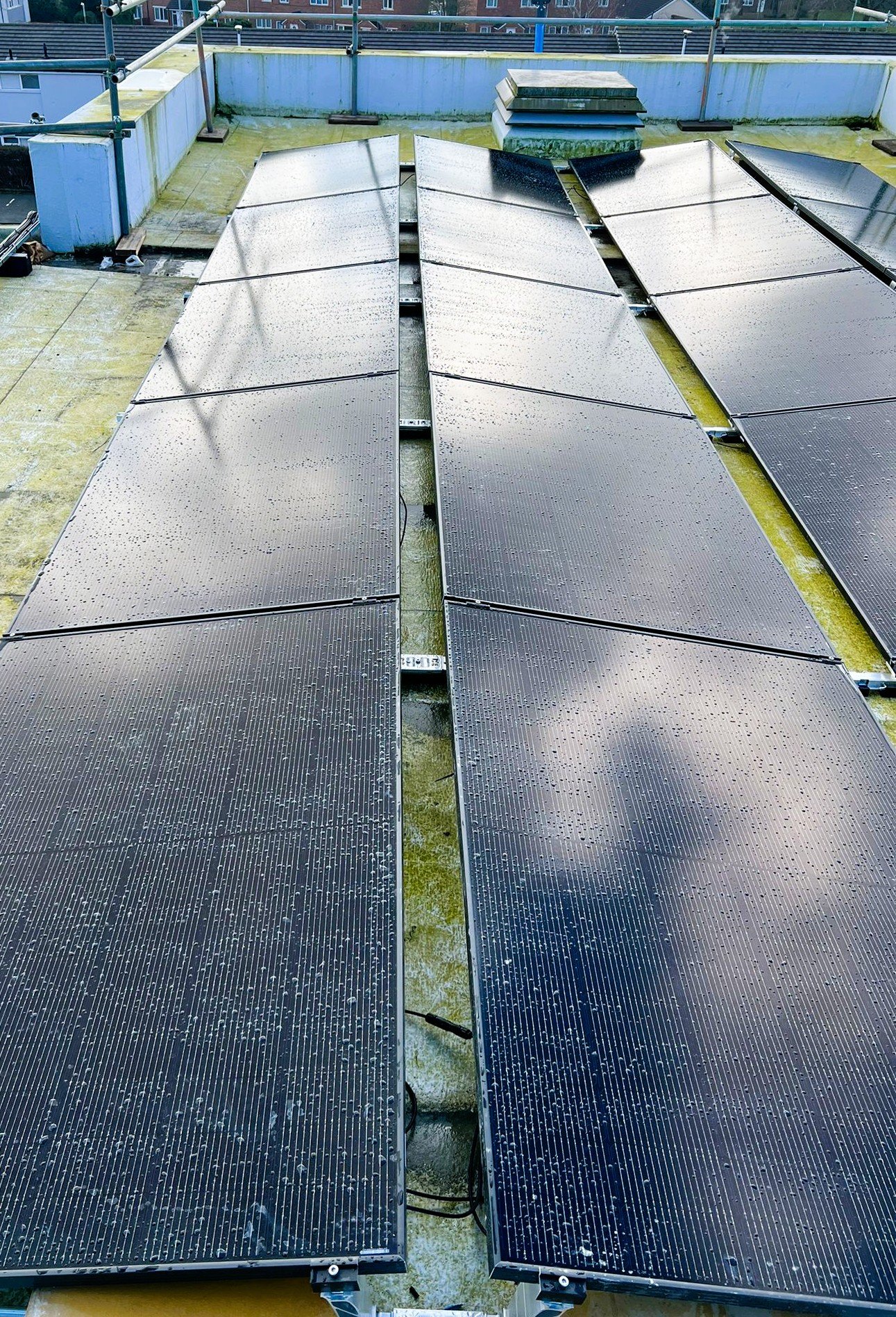 Commercial solar installation