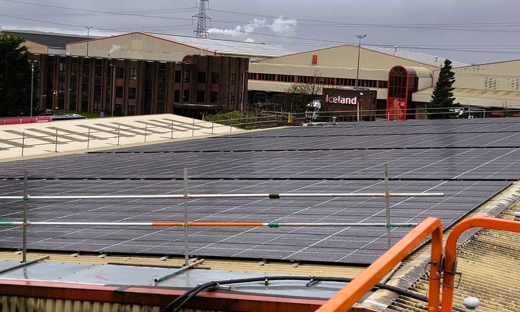 Commercial solar installation