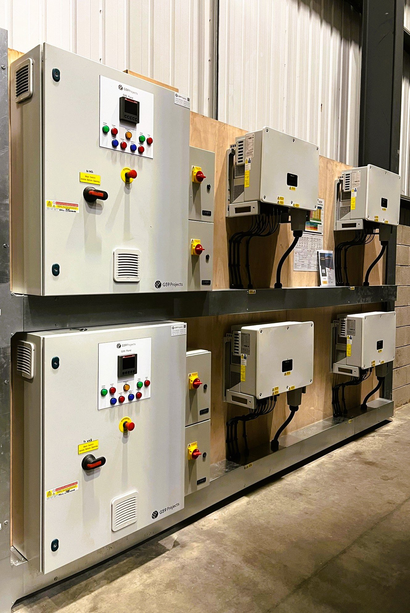 Commercial solar installation